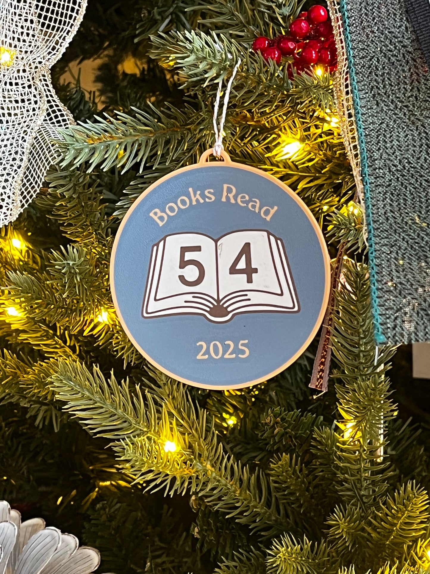 Books Read Christmas Ornament (2025)