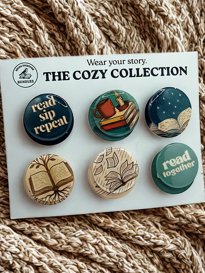 The Cozy Collection Button Set — Handmade (Set of 6)