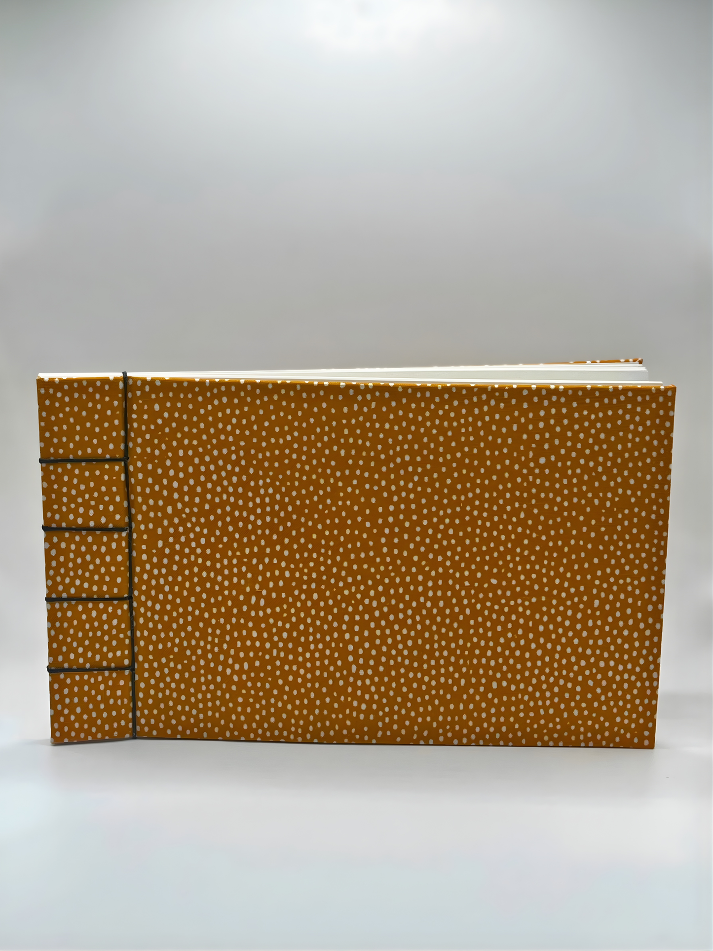 Handmade Ochre Speckle Japanese Stab Bound Sketchbook