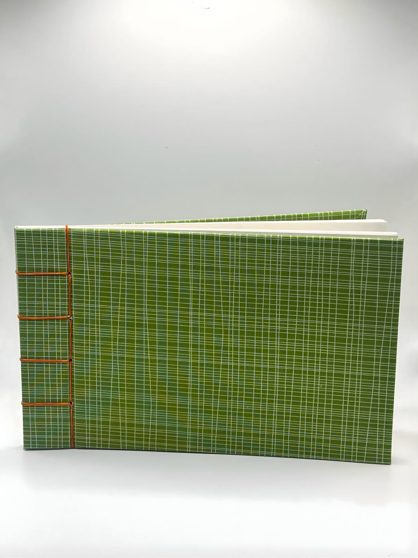 Handmade Meadow Grid Japanese Stab Bound Sketchbook