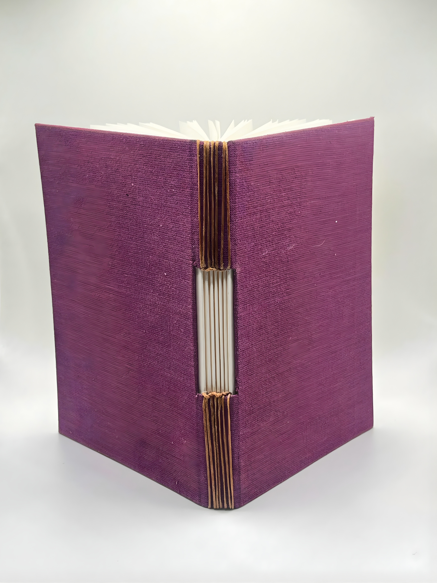 Handmade Royal Plum Buttonhole Journal