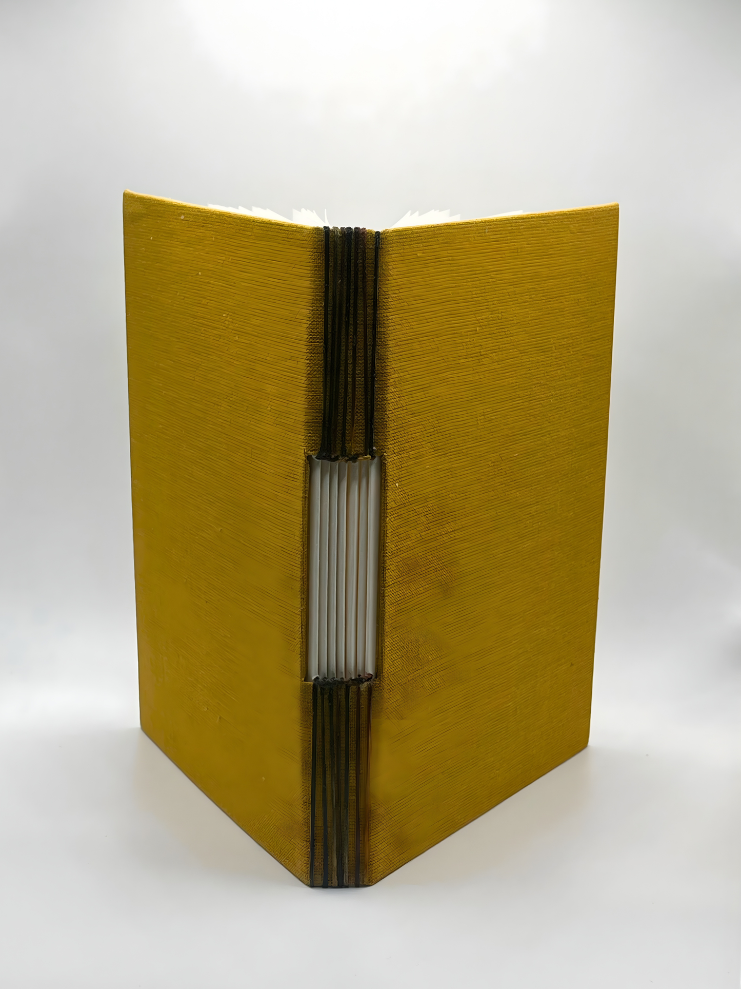 Handmade Golden Mustard Buttonhole Journal