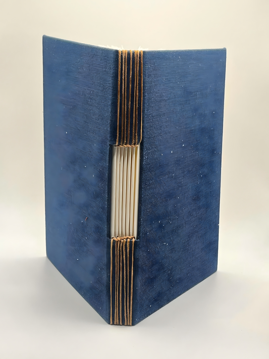 Handmade Midnight Sky Cobalt Buttonhole Journal